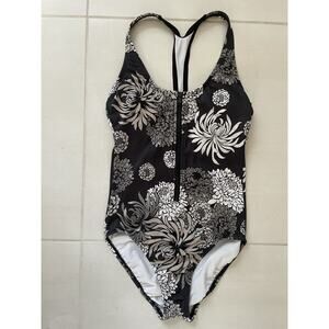 Joy Lab Swim One Piece Swimsuit Multicolor Floral Print Swimwear